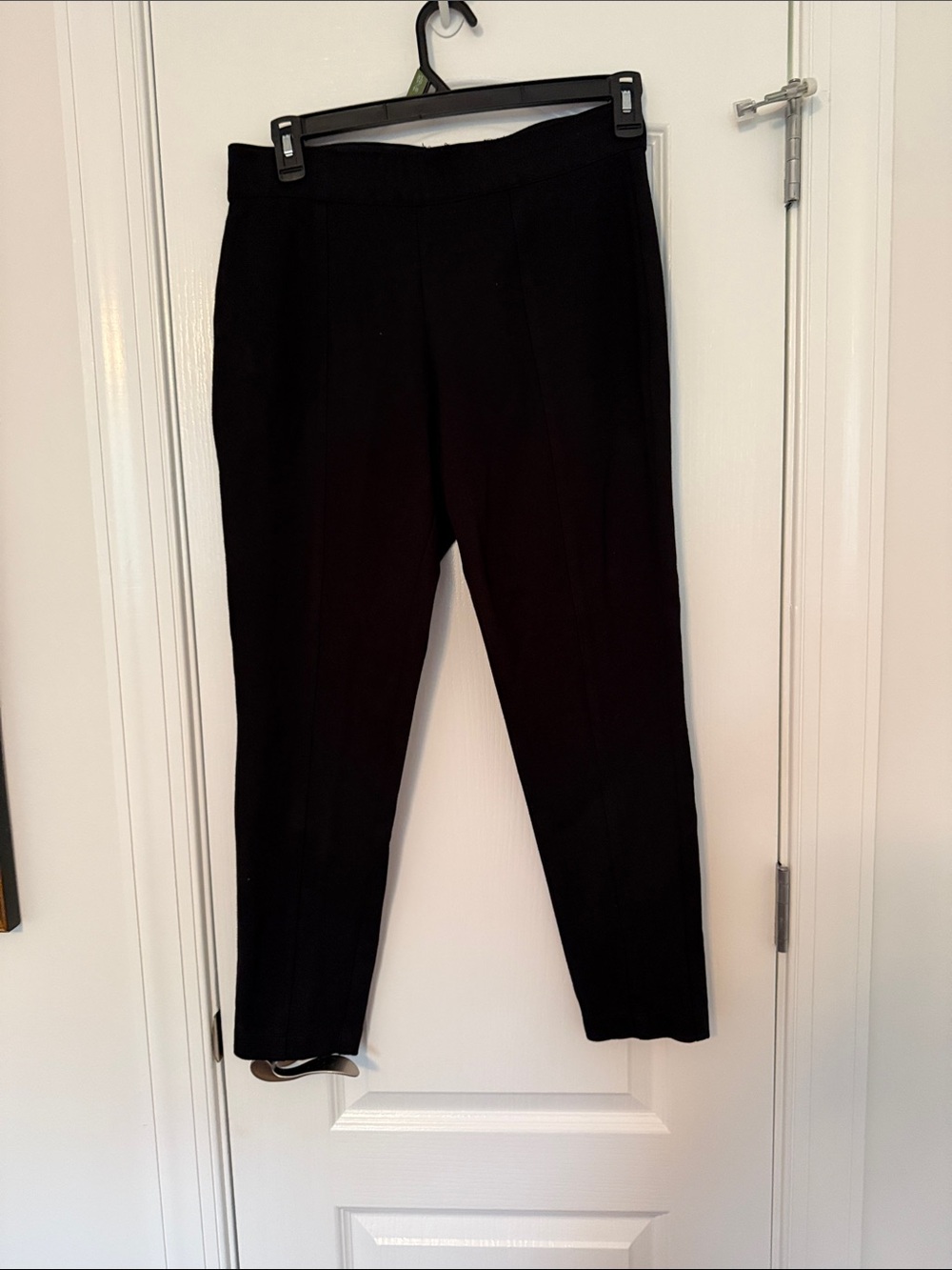 Anne Klein Black Cropped Ponte Pants